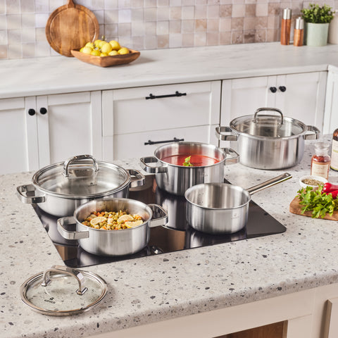 Karaca 3 Ply New Ares 9-Piece Cookware Set