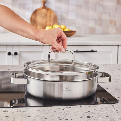Karaca 3 Ply New Ares 9-Piece Cookware Set