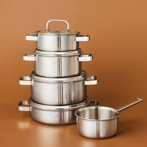 Karaca 3 Ply New Ares 9-Piece Cookware Set