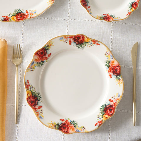 Karaca Forever Bone Amarose 26-teiliges Frühstücksset