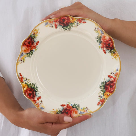 Karaca Forever Bone Amarose 26-teiliges Frühstücksset