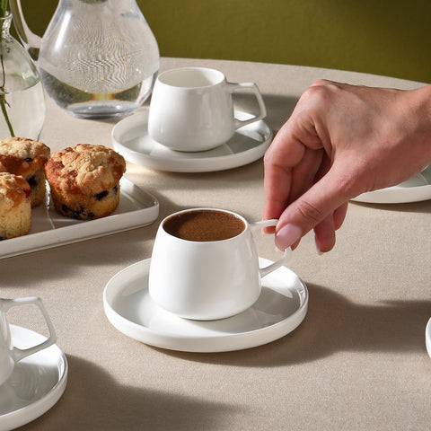 Karaca Streamline Saturn Coffee Cup Set for 6 People