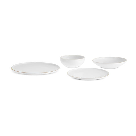 Karaca Stream Bone Meridian Geschirrset, 24-teilig, Gold