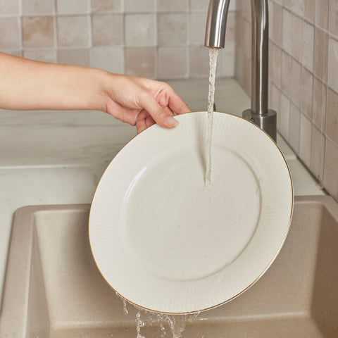 Karaca Stream Bone Massimo 24 Teiliges Gold Essgeschirr Set