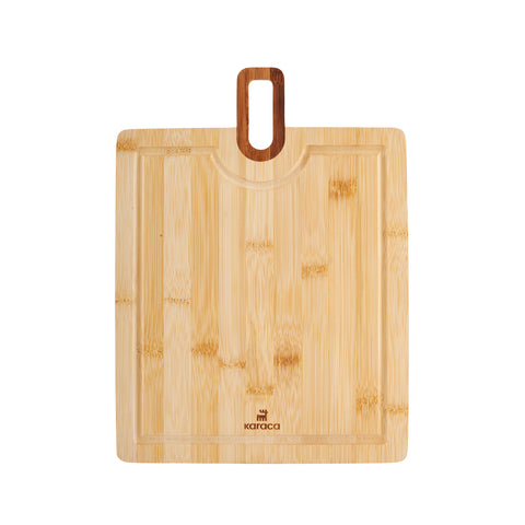 Karaca Squarecut 2-teiliges Bambus Schneidebrett