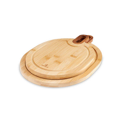 Karaca Ovelcut 2-teiliges Bambus-Schneidebrett-Set, Holz