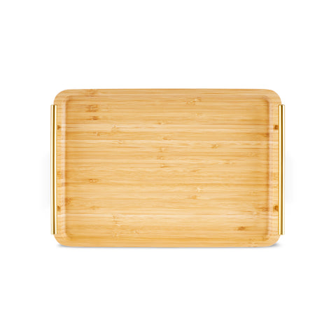 Karaca Duotroy Bamboo Cutting Board Tray, Colorless