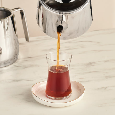Karaca Steelina Tea Pot Set