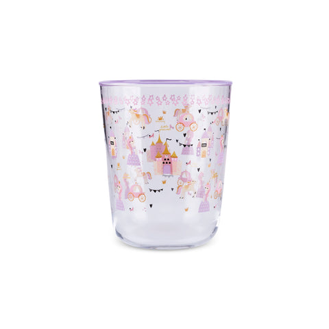 Karaca Kids Kız Çocuklar İçin 3 Parça Cam Bardak Set, Pembe