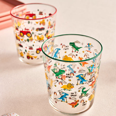 Karaca Kids Erkek Çocuklar İçin 3 Parça Cam Bardak Seti