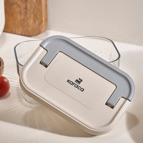 Karaca Flex 2-teiliges Aufbewahrungsbehälter-Set, 520 ml, Transparent