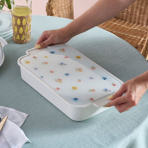 Karaca Fleur Cake Stand, 35cm, Multi