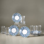 Karaca Edirne 12-piece Tea Set for 6 People
