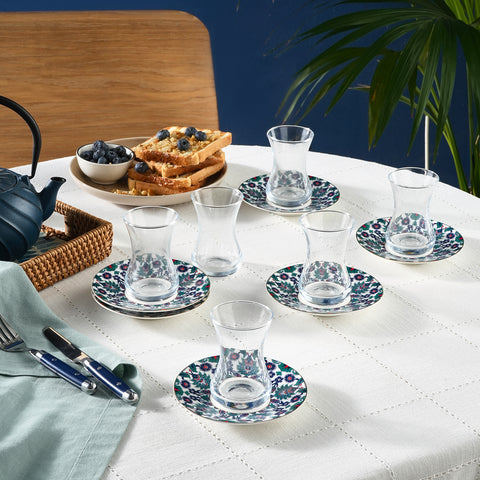 Karaca Edirne Teeservice, 12-teilig, für 6 Personen