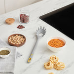 Karaca Silva Silicone Pasta Spoon, 33 cm, Grey