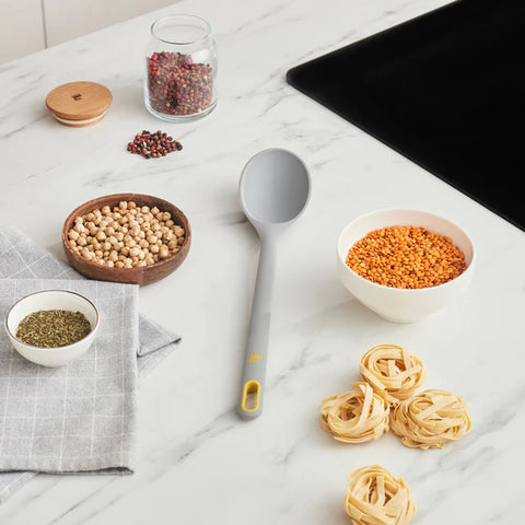 Karaca Silva Silikon Löffel, 33,5 cm, Grau