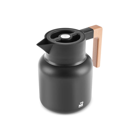 Karaca Corelock Isolierflasche aus Edelstahl, 1,6 l, Schwarz