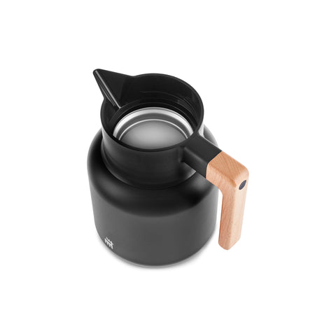 Karaca Corelock Isolierflasche aus Edelstahl, 1,6 l, Schwarz