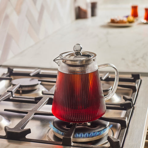 Karaca Lumira Borosilikat Glas Teekanne, 1200 Ml