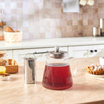 Karaca Lumira Borosilikat Glas Teekanne, 1200 Ml