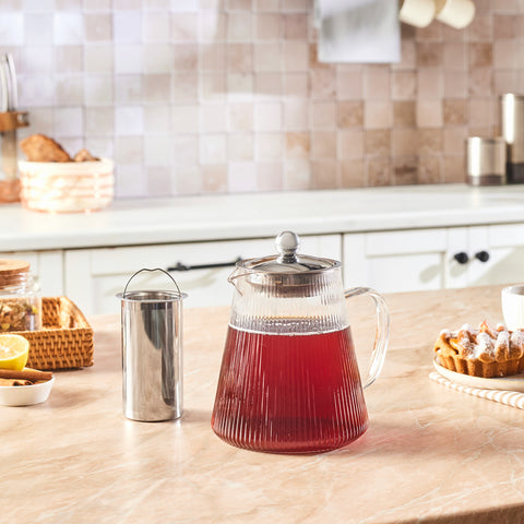 Karaca Lumira Borosilikat Glas Teekanne, 1200 Ml