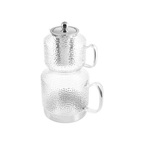 Karaca Glissia Glas Teekanne, Farblos