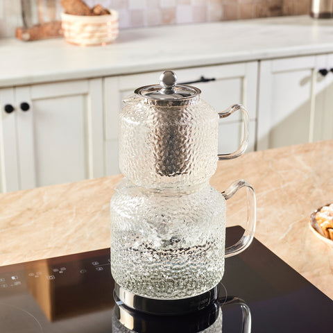 Karaca Glissia Glas Teekanne, Farblos