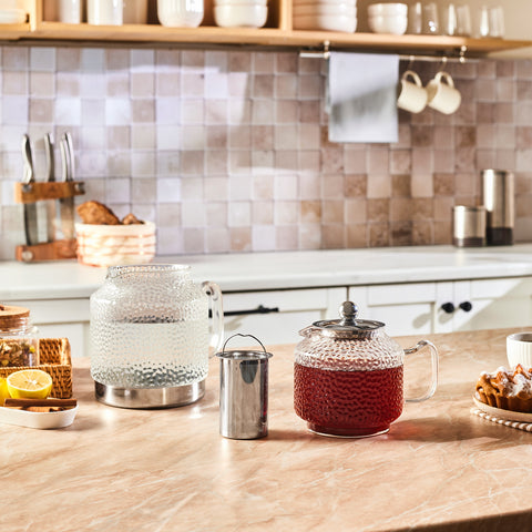 Karaca Glissia Glas Teekanne, Farblos