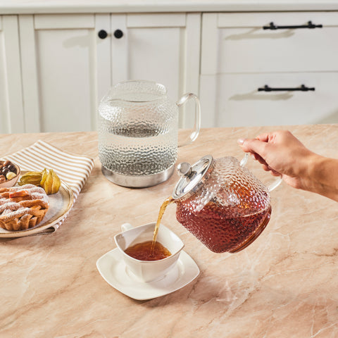 Karaca Glissia Glas Teekanne, Farblos