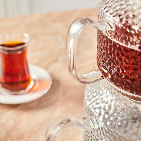 Karaca Glissia Glas Teekanne, Farblos