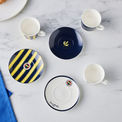 Karaca x Fenerbahçe Lisanslı 6 Kişilik Kahve Fincan Takımı 80 ml
