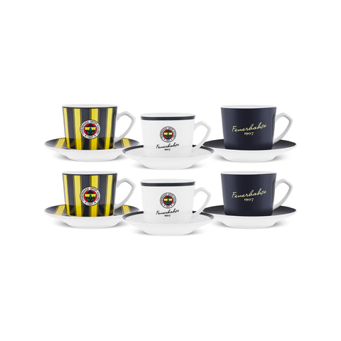 Karaca x Fenerbahçe Lisanslı 6 Kişilik Kahve Fincan Takımı 80 ml