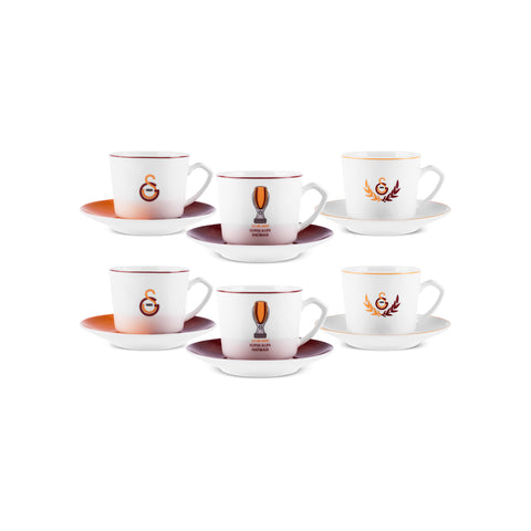 Karaca x Galatasaray Lisanslı 6 Kişilik Kahve Fincan Takımı 80 ml