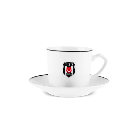 Karaca x Beşiktaş Lisanslı 6 Kişilik Kahve Fincan Takımı 80 ml