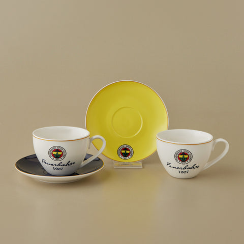 Karaca x Fenerbahçe Lisanslı 2 Kişilik Çay Fincan Takımı 220ML