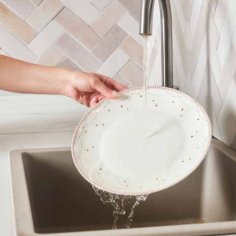 Karaca New Year Yılbaşı Elegance Bone Festival 24 Parça 6 Kişilik Yemek Takımı