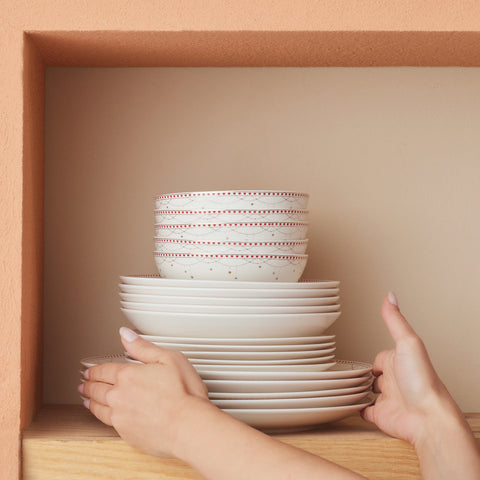 Karaca New Year Yılbaşı Elegance Bone Festival 24 Parça 6 Kişilik Yemek Takımı