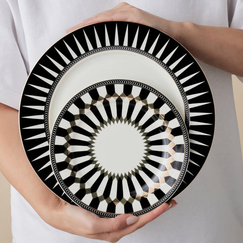 Karaca Elegance Bone Helsinki 24-Piece Dinnerware Set for 6 People