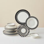 Karaca Elegance Bone Helsinki 24-Piece Dinnerware Set for 6 People