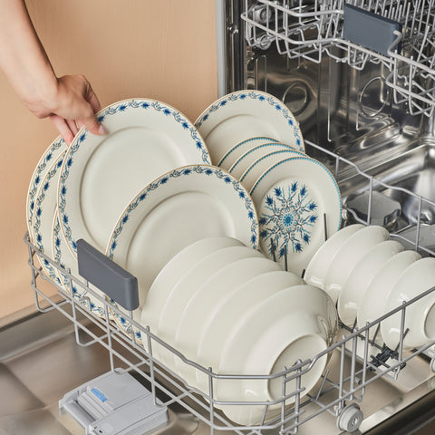 Karaca Forever Bone China Iznik 24-Piece Dinner Set for 6 People, Multi