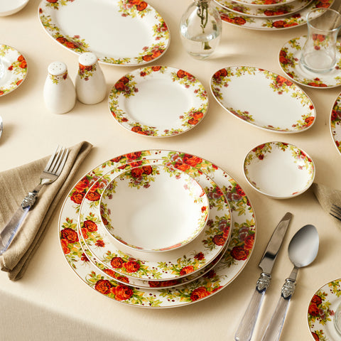 Karaca Elegance Bone Montebello 60 Parça 8 Kişilik Yemek Takımı