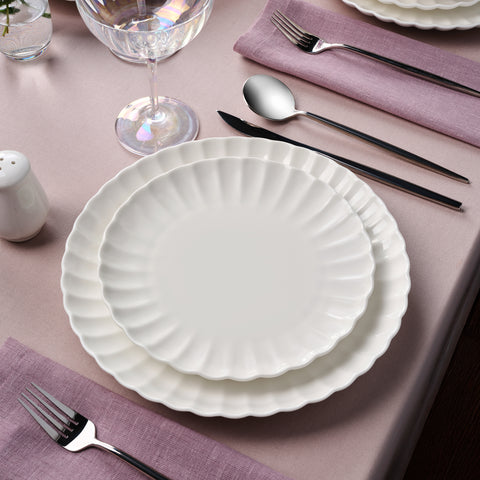 Karaca Stream Bone Umbrella 53 Parça 12 Kişilik Yemek Takımı – Beyaz