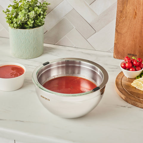 Karaca Mutfaksever Ice Hot Bowl Çelik Servis Kasesi 20cm
