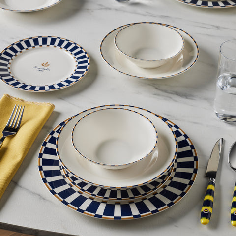 Karaca x Fenerbahçe Licensed Forever Bone 24-Piece Dinner Set for 6 People