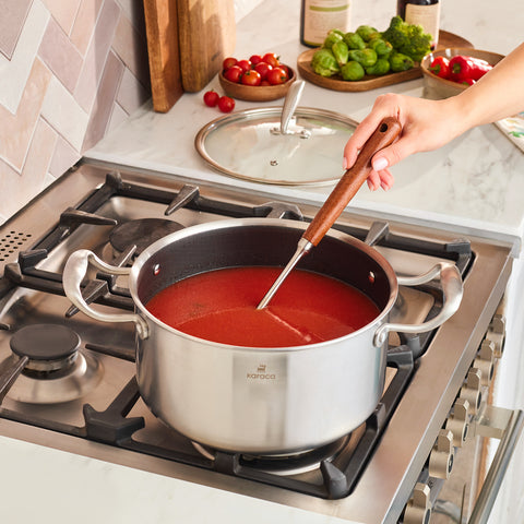 Karaca 5Ply PowerSteel 316+ Paslanmaz Çelik İndüksiyon Tencere ve Kapak, 24 cm, Gümüş