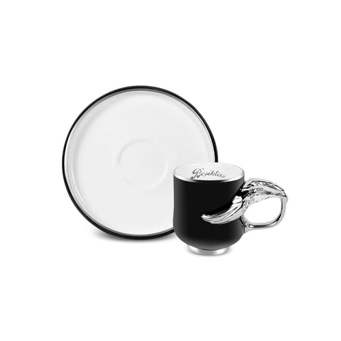 Karaca x Beşiktaş Lizenziertes 2-Personen-Kaffeetassen-Set 90 ml