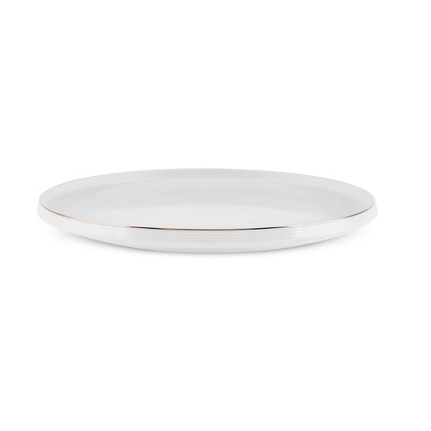 Karaca Stream Bone Aris 53-Piece Dinnerware Set for 12 People, Gold
