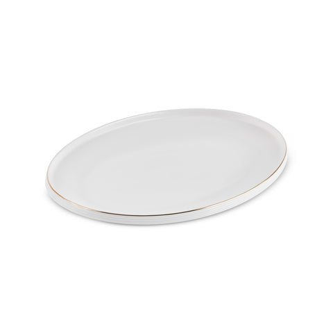 Karaca Stream Bone Aris 53-Piece Dinnerware Set for 12 People, Gold