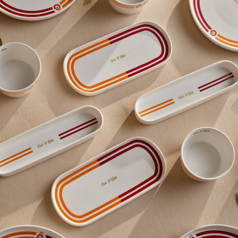 Karaca x Galatasaray Lizenziertes Forever Bone – 14-teiliges Frühstücksset für 6 Personen