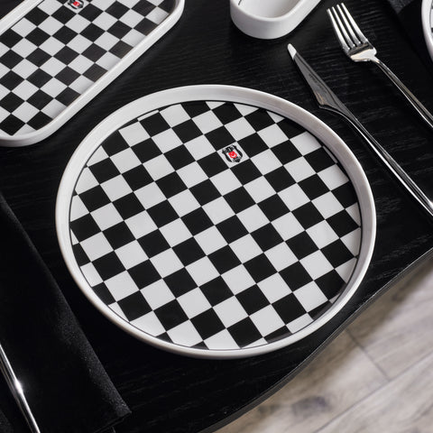Karaca x Beşiktaş Lizenziertes Forever Bone – 14-teiliges Frühstücksset für 6 Personen